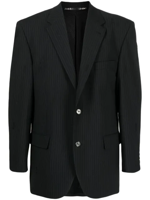 Palmer pinstripe single-breasted blazer Black FW22P001