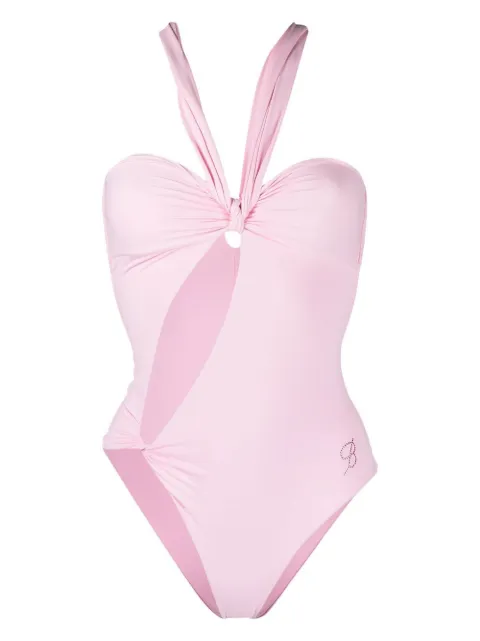 Blumarine knot-detail sleeveless bodysuit Pink 2D013A