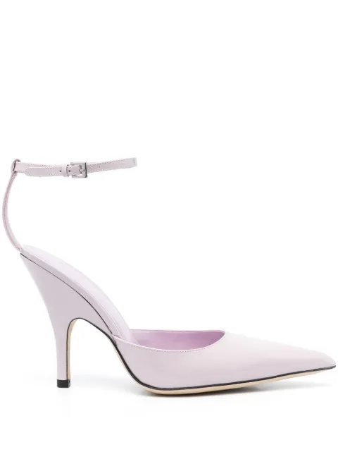 BY FAR Eliza 75mm pointed-toe pumps Purple 23CRELZHDAWP