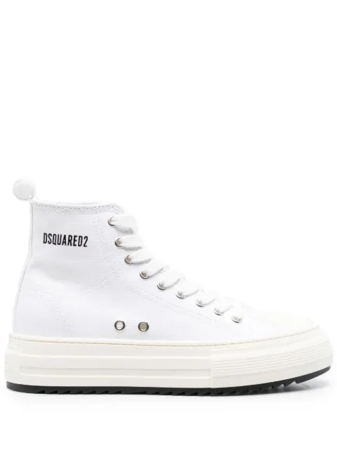 DSQUARED2 Berlin platform-sole high-top sneakers White SNW023125406362