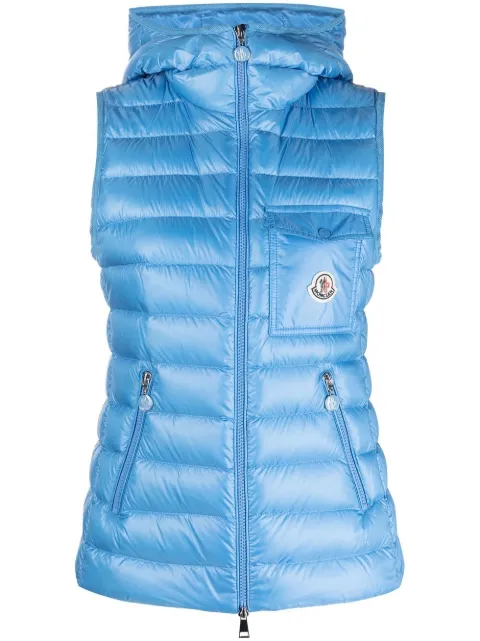 Moncler Glygos hooded quilted gilet Blue J10931A00063595ZZ