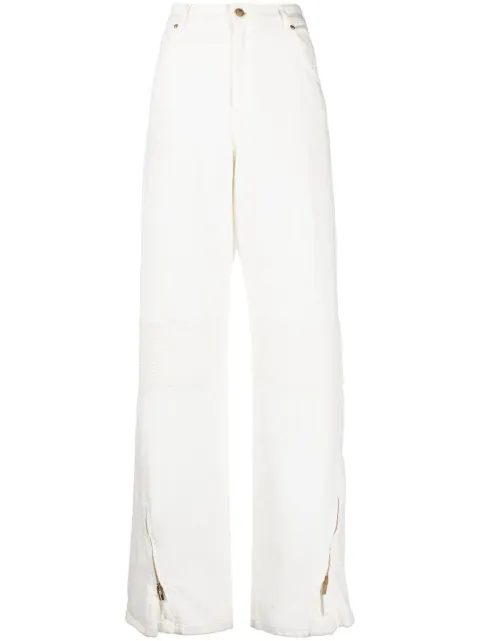 Blumarine high-rise wide-leg jeans White 2J056A