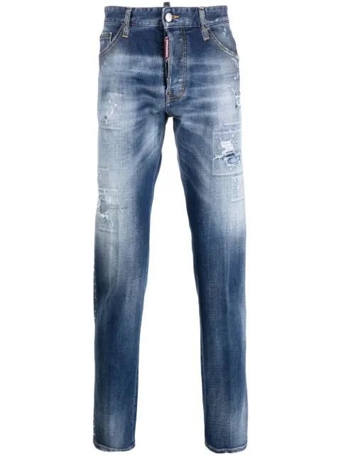 DSQUARED2 distressed slim-fit jeans Blue S74LB1257S30664