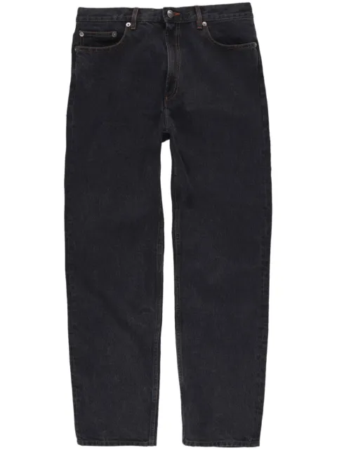 A.P.C. contrast-stitch straight-leg jeans Black COFDOH09121LZE