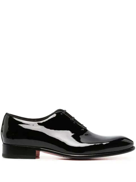 Santoni patent leather oxford shoes Black MCCR16229BC3JVERN01