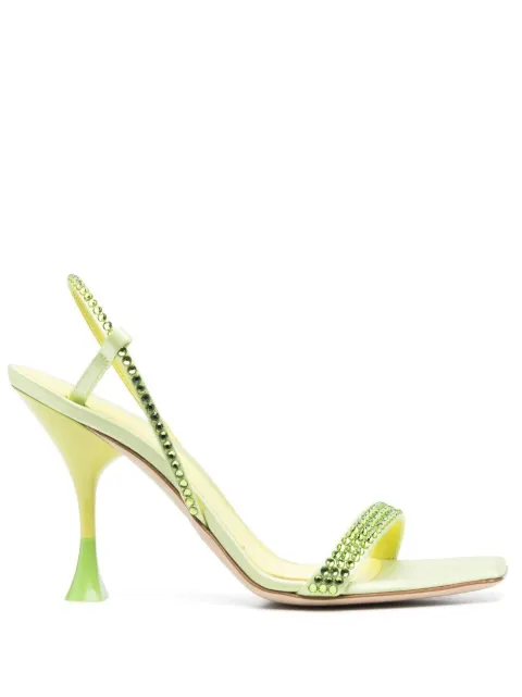 3juin slingback 110mm sandals Green 323SC003R0775