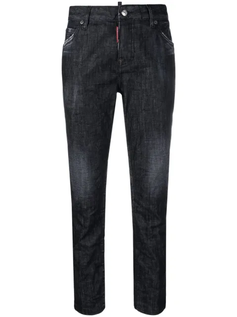 DSQUARED2 tapered leg denim jeans Black S75LB0697S30357