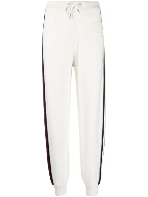 Tommy Hilfiger side-stripe cotton track pants White WW0WW37591