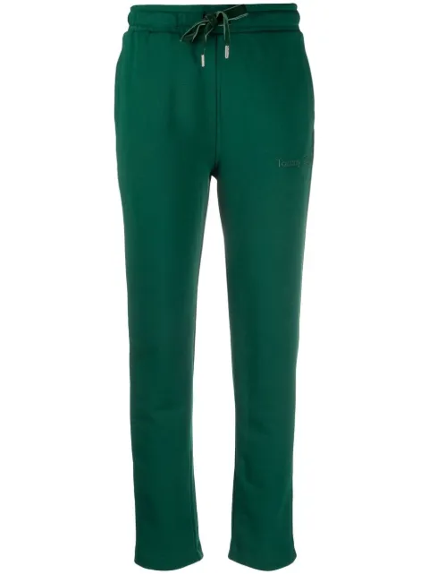 Tommy Hilfiger logo-embroidery cotton sweatpants Green WW0WW37075