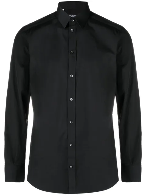 Dolce & Gabbana long-sleeve button-fastening shirt Black G5EJ1TFU5U8