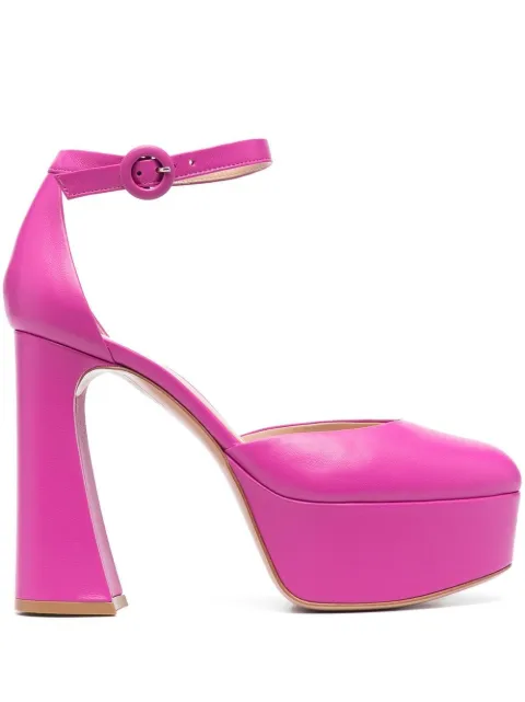 Gianvito Rossi Holly D'Orsay platform pumps Pink G4038970RICNAP