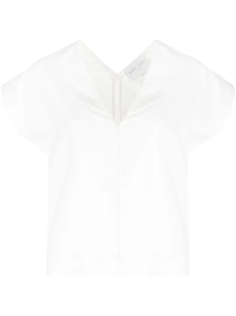 Forte Forte side slit detail blouse White 10043MYTOP