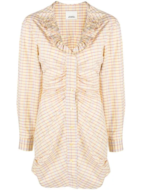 ISABEL MARANT Coral shirt dress Yellow RO0066FBA1I27I