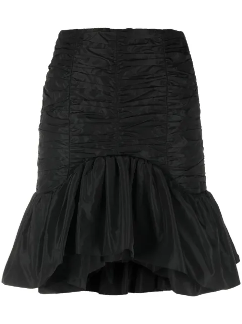 Patou Bloom ruffled miniskirt Black SK0410011999B