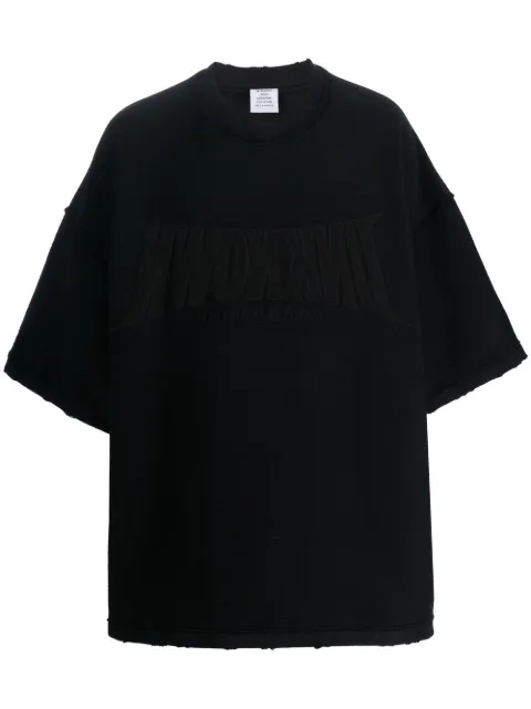 VETEMENTS oversized short-sleeve sweatshirt Black UE63TR360B