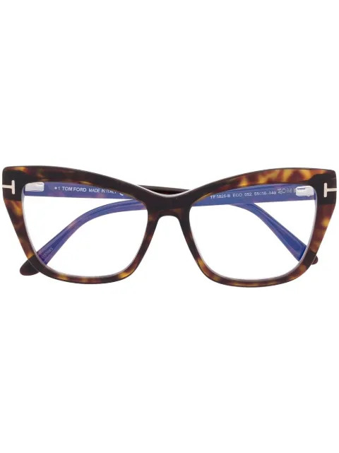 TOM FORD Eyewear cat-eye glasses Brown TF5826B