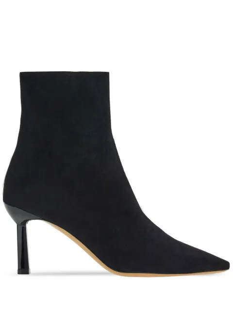 Ferragamo 70mm pointed toe boots Black 758552