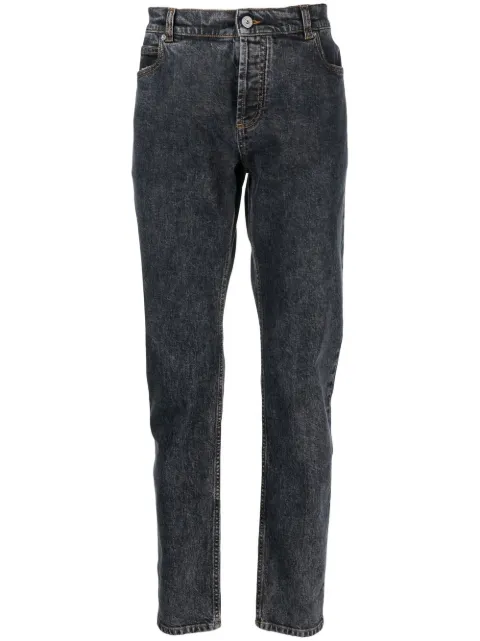 Balmain regular-leg mid-rise jeans Black AH1MG000DD10