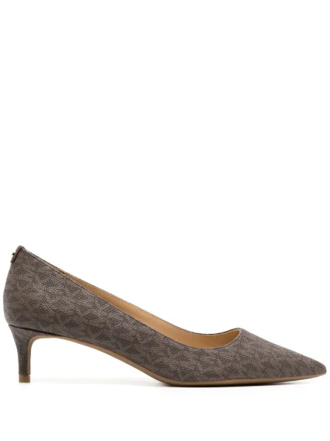 Michael Kors Alina 50mm monogram-print pumps Neutrals 40R3ALMP1B