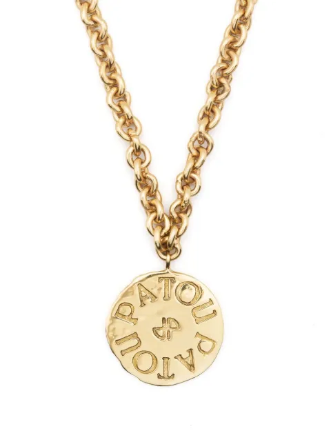 Patou logo-engraved coin necklace Gold JW0971002299G