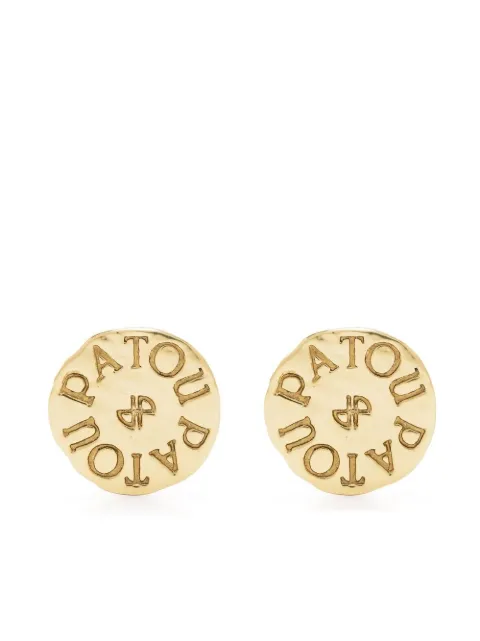 Patou logo-engraved coin earrings Gold JW0921002299G