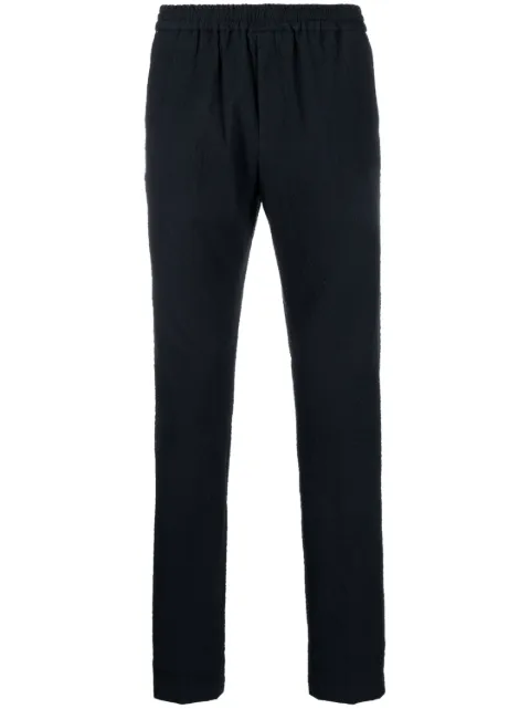 Tommy Hilfiger seersucker-texture track pants Blue MW0MW31396