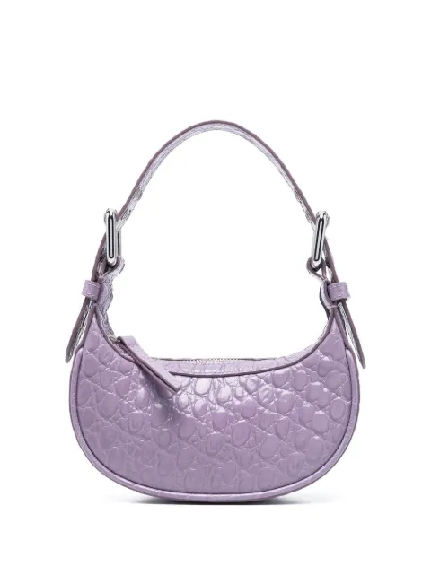 BY FAR mini Soho crocodile-effect shoulder bag Purple 23CRMNSSPRHCCESMA