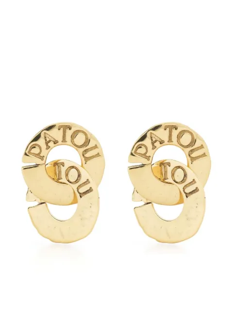 Patou double coin pendant earrings Gold JW0941002299G