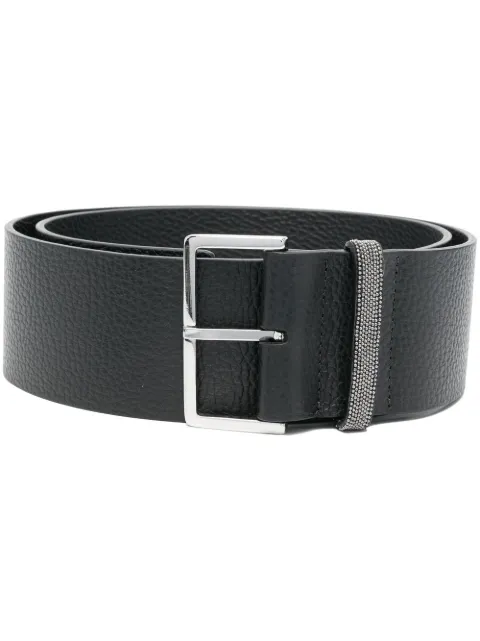 Fabiana Filippi grained-leather wide belt Black AAD273A8330000H613