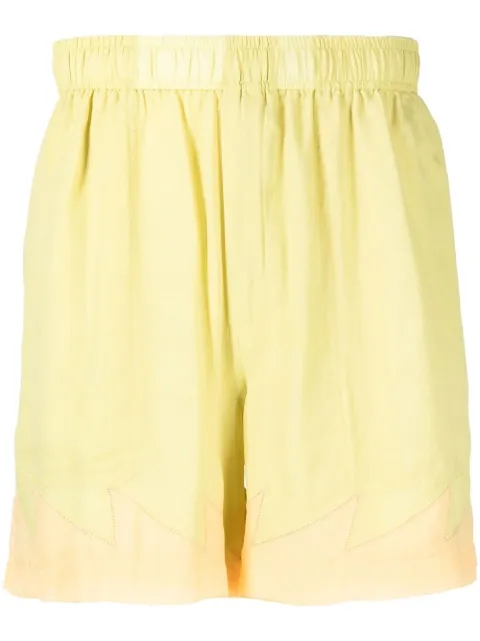 BODE above-knee silk shorts Green MRF22BT027