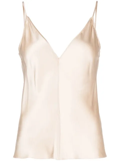 VOZ V-neck camisole top Neutrals VT38BONE