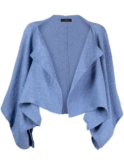 VOZ cropped bolero jacket Blue VO34COTTONPERIWINKLE