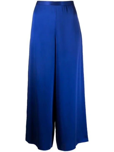 VOZ silk wide-leg trousers Blue VB24SAPPHIRE