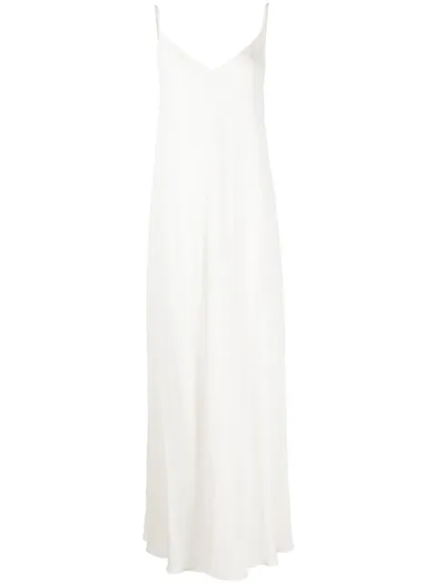 VOZ thin-strap parachute slip dress White VD49IVORY