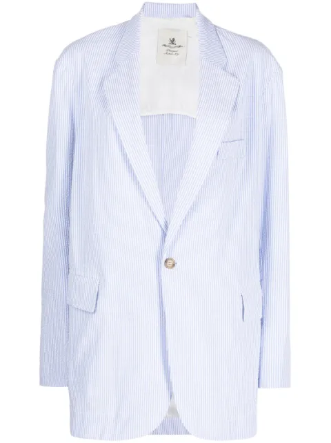 Denimist pinstripe-pattern blazer Blue DSW5200