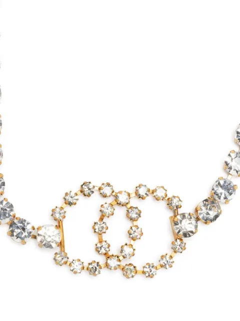 CHANEL Pre-Owned 1995 CC rhinestone-embellished belt Gold BE95P