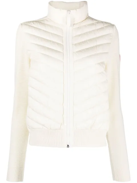Canada Goose quilted knit jacket White 6830LHYBRIDGE9467