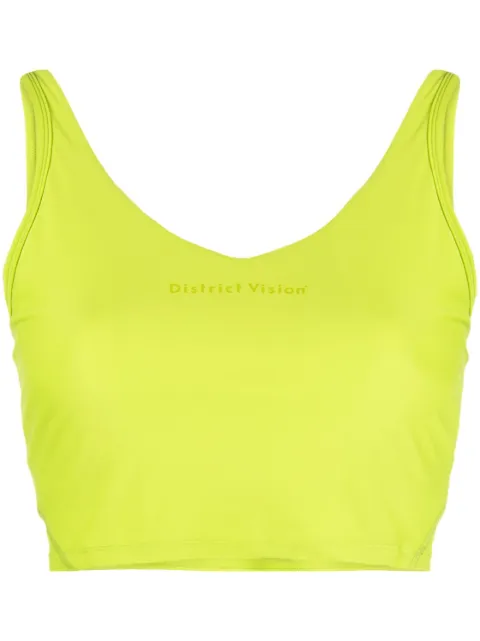 District Vision Light Support sports bra Green DVW0007