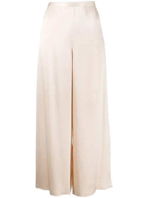 VOZ wide-leg cropped culotte trousers Neutrals VB24BONE