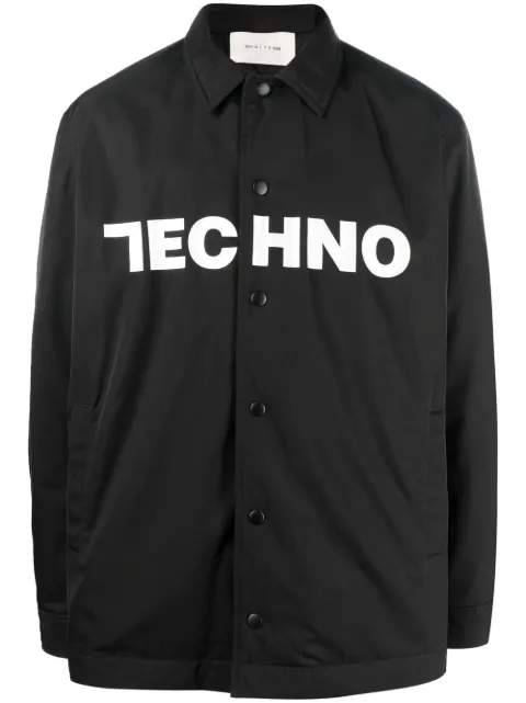 1017 ALYX 9SM 'TECHNO' shirt jacket Black AAUOU0192FA04