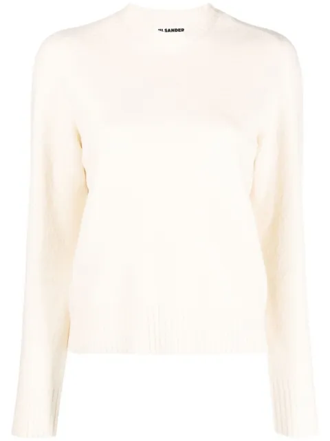 Jil Sander wool crew neck jumper White J01GP0103J14603
