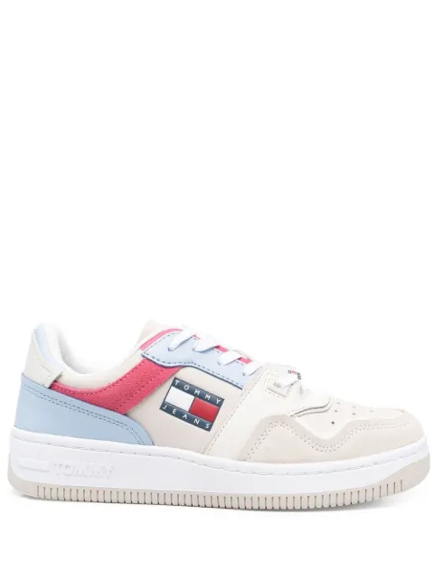 Tommy Jeans colour-block mid-top sneakers Neutrals EN0EN02052