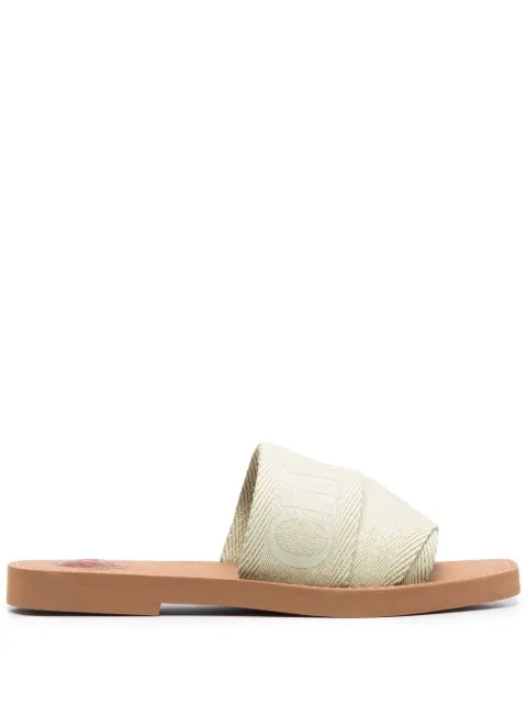 Chloé logo-print open-toe sandals CHC22U188Z3