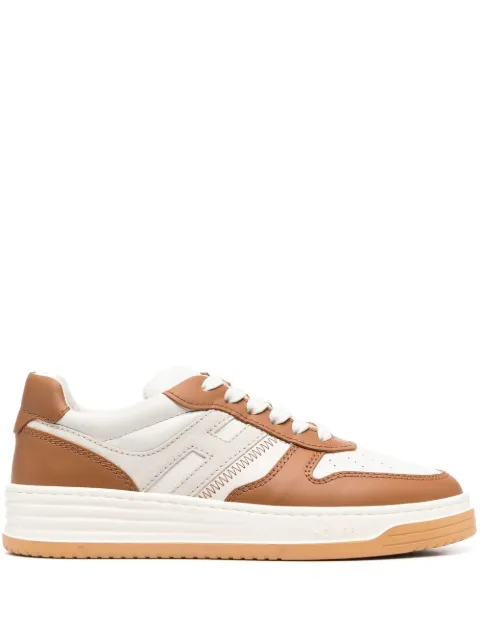 Hogan logo-detail low-top sneakers Brown HXW6300EU50OIS