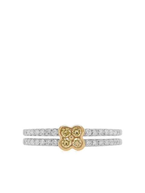 HYT Jewelry clove-shape diamond ring Silver R839HR