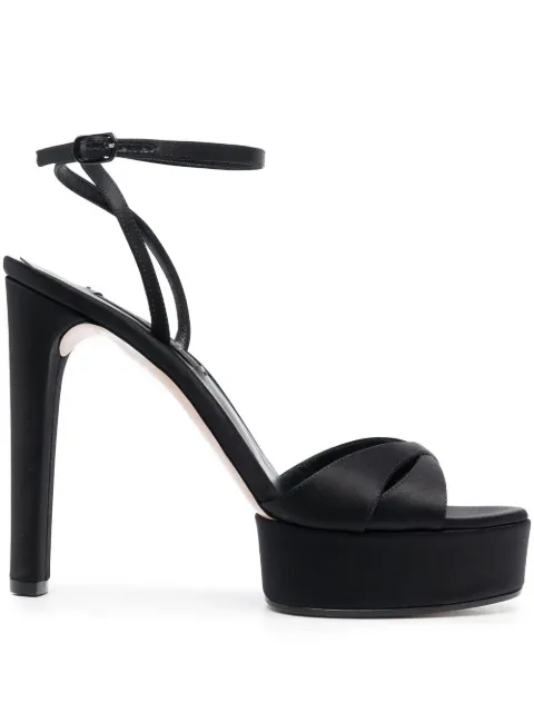 Casadei Flora 130mm sandals Black 1L092V1201RASOO