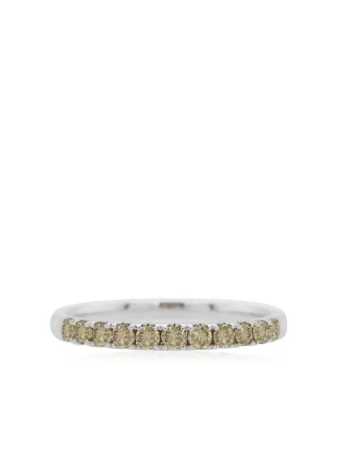 HYT Jewelry 18kt white gold diamond band ring Silver R843HR