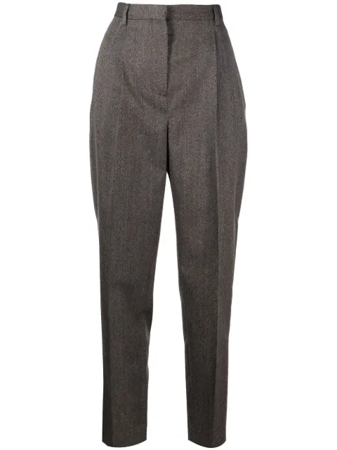 Tory Burch high-waisted tapered trousers Grey 145916