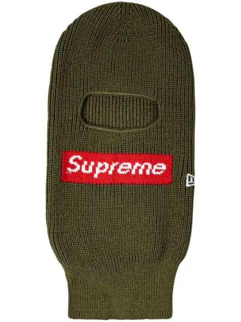Supreme x New Era Box Logo knitted balaclava Green SU12445