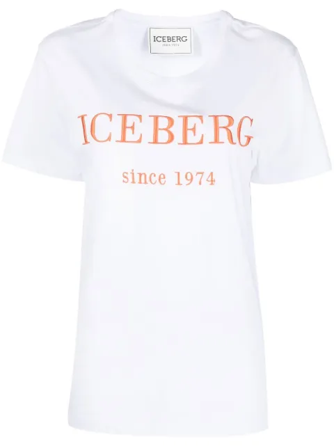 Iceberg logo-print short-sleeve T-shirt White F09A6301
